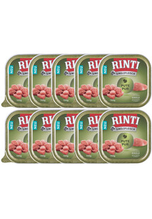 RINTI Singlefleisch Turkey z indykiem, 10x150 g - mokra karma dla dorosłych psów