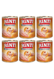 RINTI Singlefleisch Chicken Pure 6x400 g monoproteinowa karma dla psów Kurczak