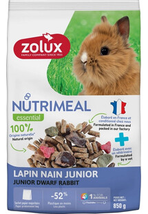 ZOLUX NUTRIMEAL 4 Rabbit Dwarf Junior 850 g karma mieszanka dla królika miniaturki junior