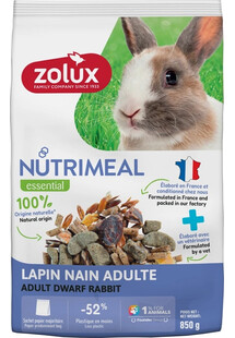 ZOLUX NUTRIMEAL 4 Rabbit Dwarf Adult 850 g karma mieszanka dla królika miniaturki adult