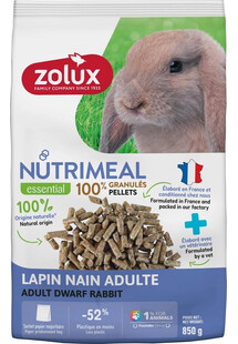 ZOLUX NUTRIMEAL 4 Rabbit Dwarf Adult 850 g karma granulat dla królika miniaturki adult