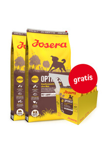 JOSERA Optiness 2 x 12,5kg dla dorosłych psów ras średnich i dużych + 5 x 900g GRATIS