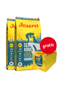 JOSERA SensiPlus 2 x 12,5kg dla dorosłych psów z wrażliwym układem pokarmowym + 5 x 900g GRATIS