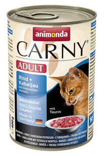 ANIMONDA Carny Cat puszka 400g  - Wołowina/Dorsz z Korzeniem Pietruszki