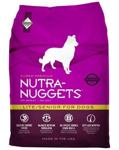 NUTRA NUGGETS Lite Senior karma sucha dla psa 15 kg