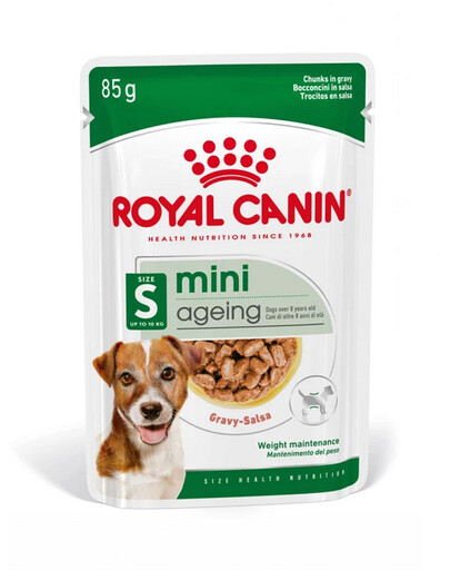 ROYAL CANIN Mini ageing 8+ 12x85 g karma mokra w sosie dla psów dojrzałych po 8 roku życia, ras małych