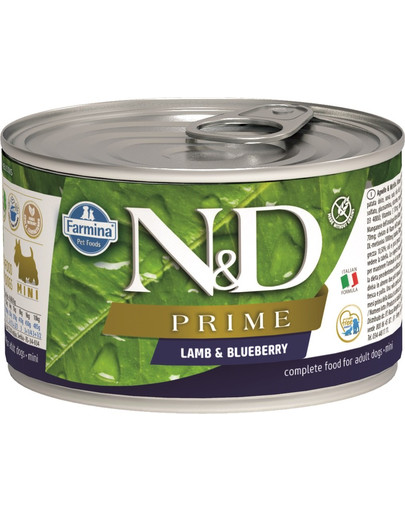 N&D Prime dog lamb & blueberry mini 140 g