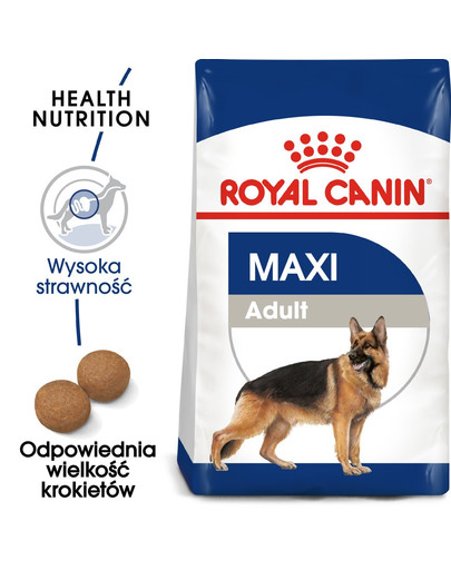 ROYAL CANIN Maxi Adult 30 kg  zestaw (2x15kg) karma sucha dla psów dorosłych, do 5 roku życia, ras dużych