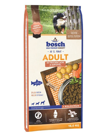 Bosch Adult Łosoś & Ziemniaki  - sucha karma dla psów dorosłych 30 kg (2 x 15 kg)