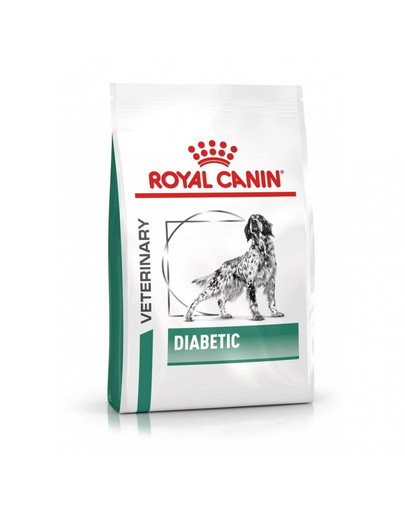 Royal Canin Dog Diabetic Canine 12 kg - sucha karma dla psów z cukrzycą + 12 x Diabetic 410 g mokra karma