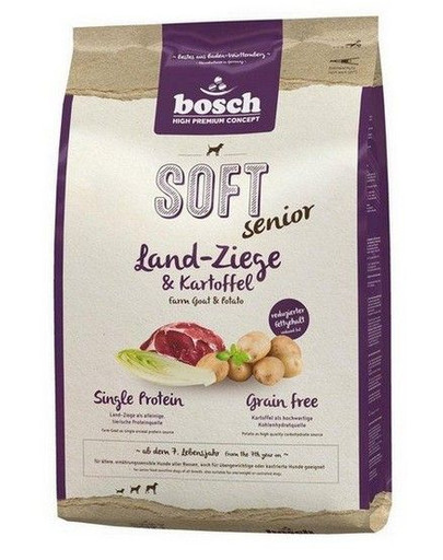 BOSCH Soft Senior Kozina & Ziemniak 12,5 kg + naturalne cygara z jeleniem 7 szt.