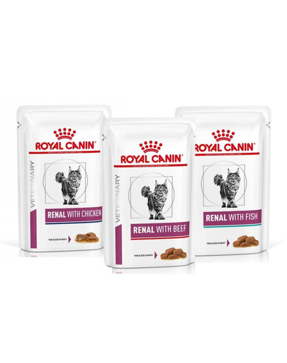 ROYAL CANIN Renal Feline Mix smaków 36 x 85 g