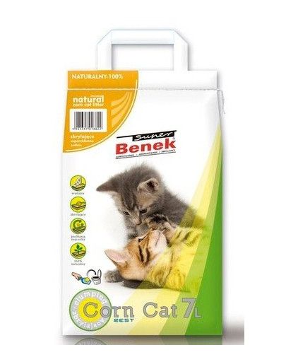 Certech Super Benek Corn Cat Natural  7 l x 2 (14 l) - żwirek kukurydziany dla kotów