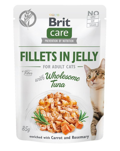 BRIT Care Fillets in Jelly tuńczyk saszetki dla kota zestaw 24 x 85 g