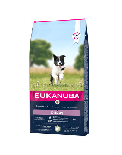 Dog Puppy Small & Medium Breed Lamb & Rice 12 kg