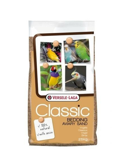 Aviary Classic Bedding Sand 25 kg - piasek z gritem dla ptaków