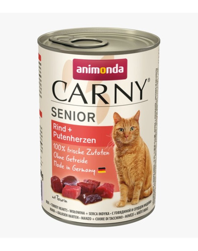 ANIMONDA Carny Senior - puszka 400 g mokra karma dla starszych kotów