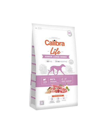 CALIBRA Dog Life Junior Large Breed Lamb 12 kg - Sucha karma dla szczeniąt, 12 kg