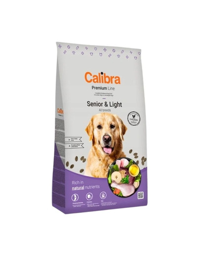 CALIBRA karma Dog Premium Line Senior&Light 12 kg