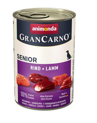 ANIMONDA Grancarno puszka 0.4 kg senior cielęcina / jagnięcina