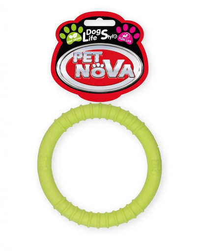 DOG LIFE STYLE Ringo 9,5cm, żółte, aromat mięta