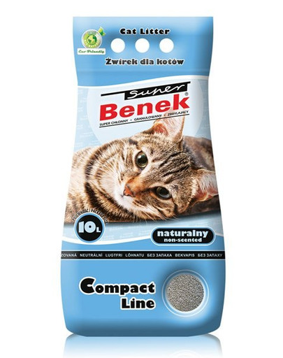 Certech Super Benek Compact Line 2x 10L - drobny żwirek dla kotów (20 l)