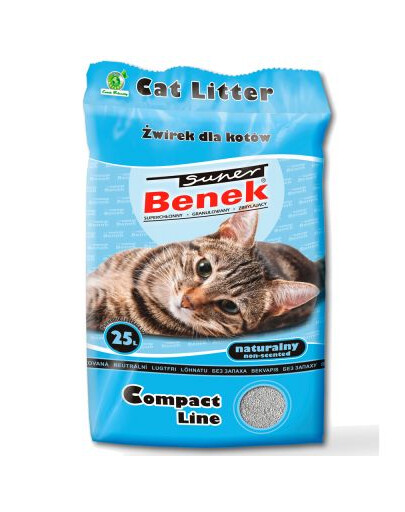 Certech Super Benek Compact Line - drobny żwirek dla kotów 25 l x 2 (50 l)