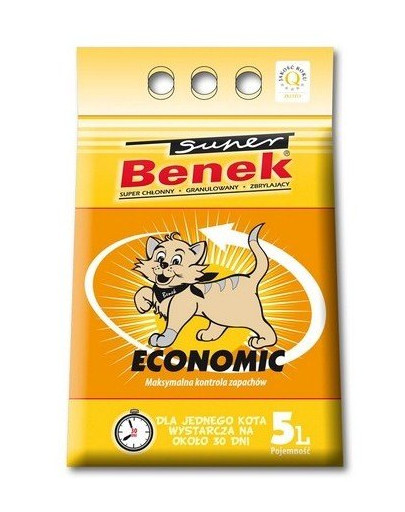 Certech Super Benek Economic 2x5 l (10L) - bentonitowy żwirek dla kotów 10L