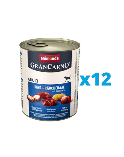 ANIMONDA Grancarno 12x400 g bezzbożowa puszka dla psa