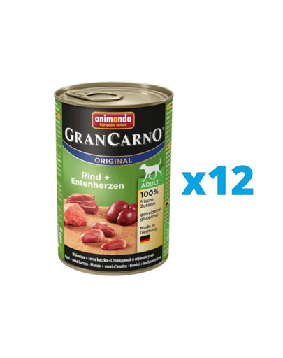 ANIMONDA Grancarno 12x400 g bezzbożowa puszka dla psa