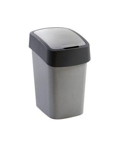 Kosz na śmieci "FLIP BIN" 25 l srebrny/grafit