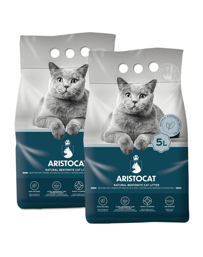 ARISTOCAT Bentonite Plus żwirek bentonitowy naturalny 10 l (2 x 5 l)