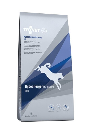 TROVET Hypoallergenic Rabbit RRD dla psa 12,5kg - hipoalergiczna, sucha karma dla psów dorosłych