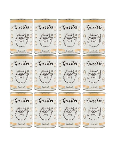 GUSSTO Cat Fresh Calf mokra karma dla kotów cielęcina 12x400 g