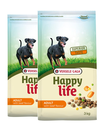 VERSELE-LAGA Happy life adult beef 30 kg (2 x 15 kg)