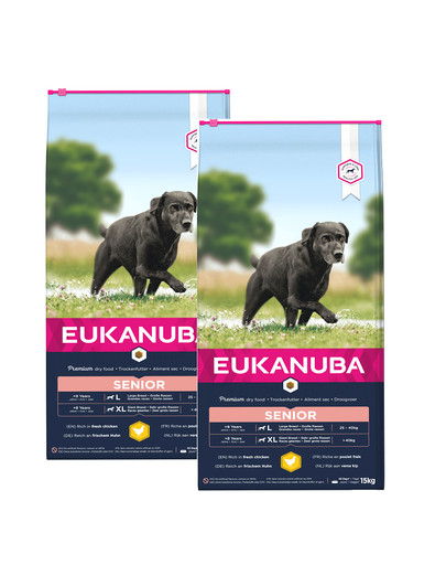 Eukanuba Senior  Large Breed Chicken 30 kg - sucha karma dla psa  30 kg (2 x 15kg)