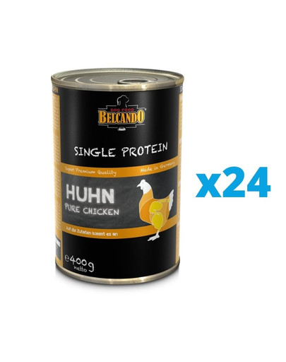 BELCANDO Single Protein Kurczak 24x400 g mokra karma dla psa