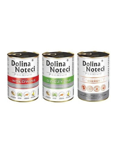 DOLINA NOTECI Premium ZESTAW Mix smaków 20x 400 g