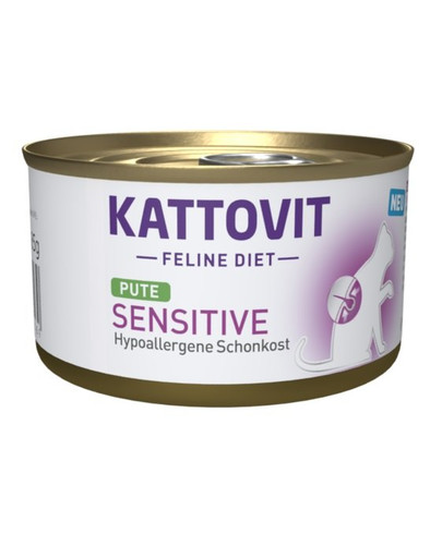 KATTOVIT Feline Diet Sensitive Turkey 85 g mokra karma dla kotów Indyk