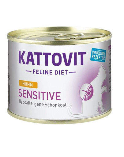 KATTOVIT Feline Diet Sensitive z kurczakiem 185 g mokra karma dla kotów