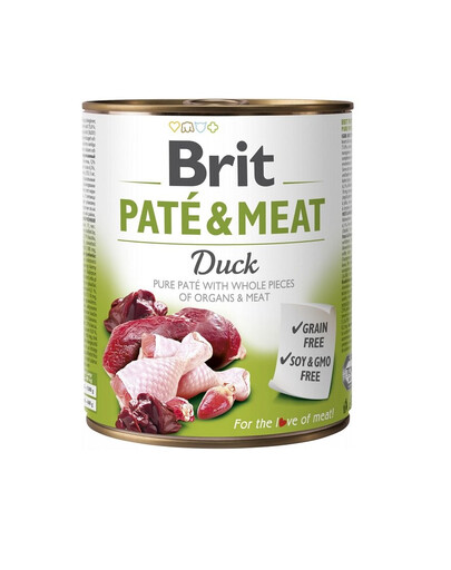 BRIT Pate&Meat Duck 800 g pasztet z kaczką puszka