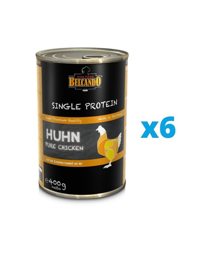 BELCANDO Single Protein Kurczak 6x400 g mokra karma dla psa