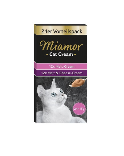 MIAMOR Cat Cream Advantage Pack Mix 12x Malt Cream + 12x Malt Cheese