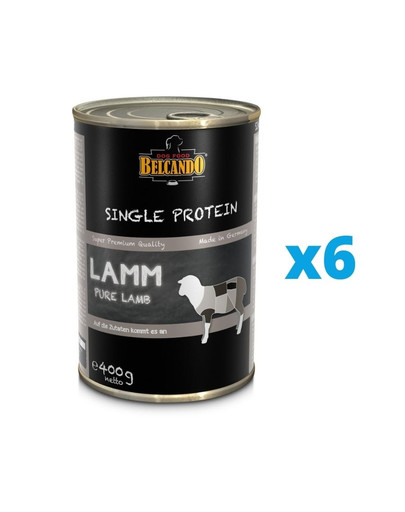 BELCANDO Single Protein Jagnięcina 6x400 g mokra karma dla psa