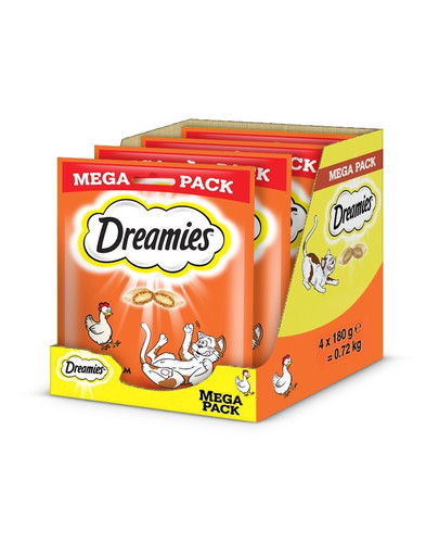 DREAMIES Mega Kurczak 4 x 180g - przysmaki dla kotów