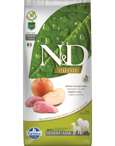 N&D Boar & Apple Adult Medium & Maxi 2,5 kg