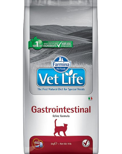 FARMINA Vet Life Cat Gastrointestinal  10kg - sucha karma dla kotów z chorobami przewodu pokarmowego