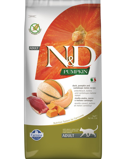 N&D Pumpkin Cat duck & cantaloupe melon 5 kg