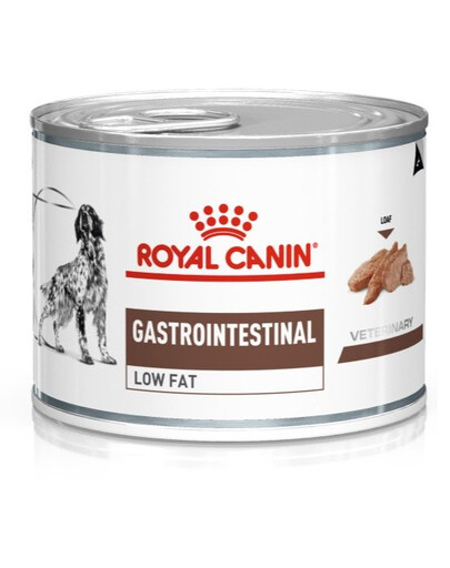 Royal Canin Dog Gastro Intestinal Low Fat Canine 12x200 g - mokra karma dla psów o obniżonej zawartości tłuszczu i z zaburzeniami żołądkowo jelitowymi