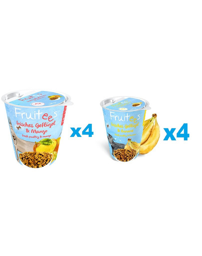 BOSCH Fruitees Drób i mango + Banan trenerki dla psa 8 x 200 g